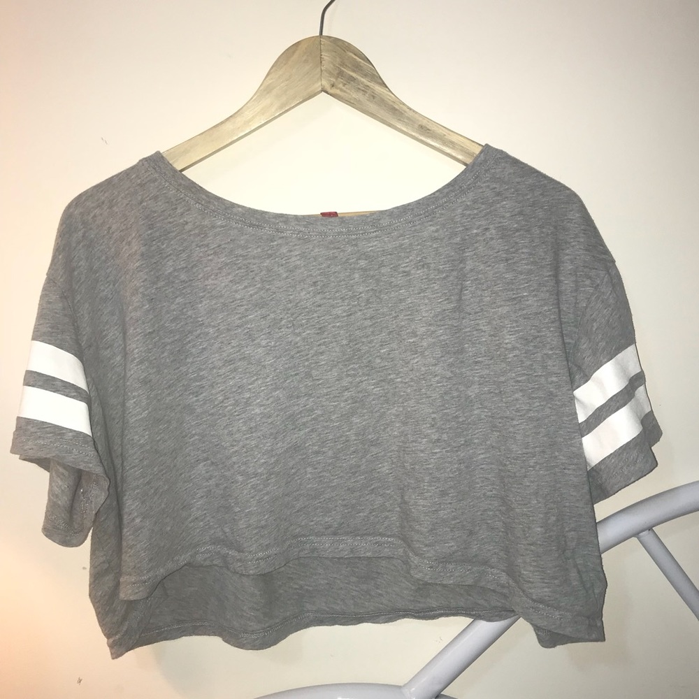 Grey H&M Crop Top